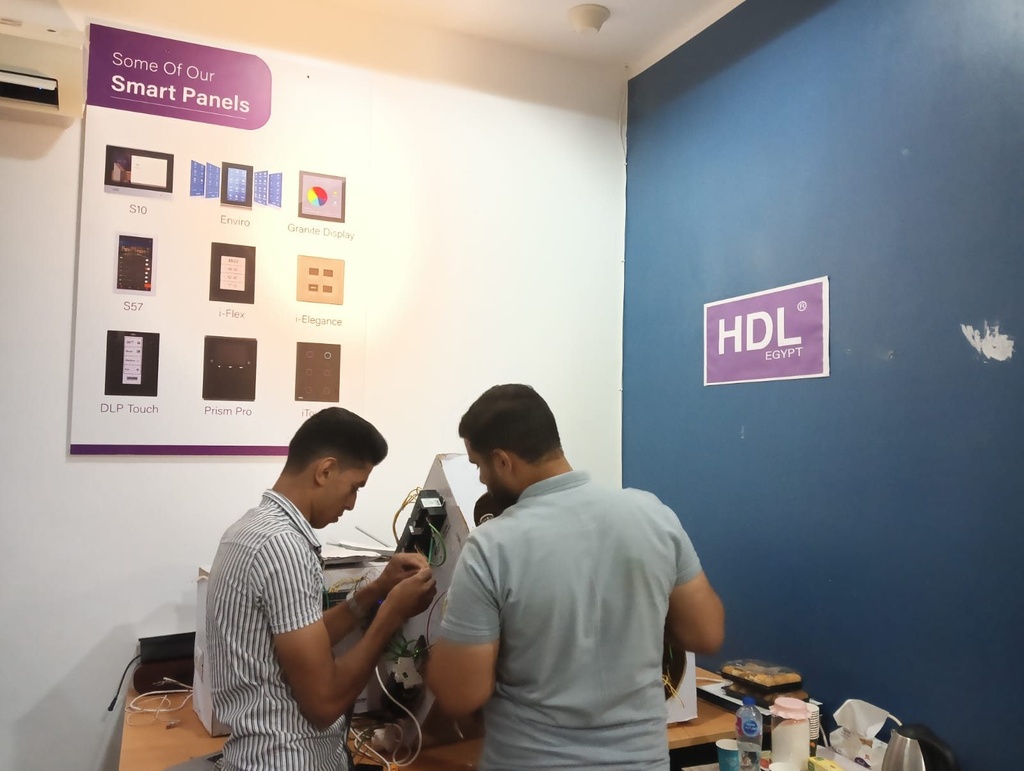 Wiring the devices on the training board