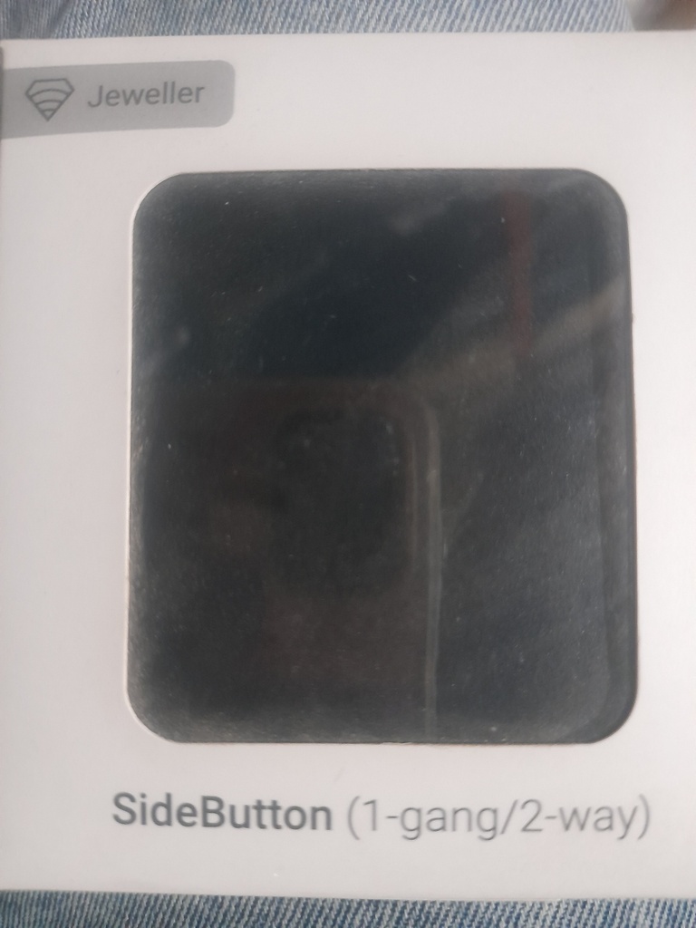 Ajax SideButton (1-gang/2-way) [55] black кнопка