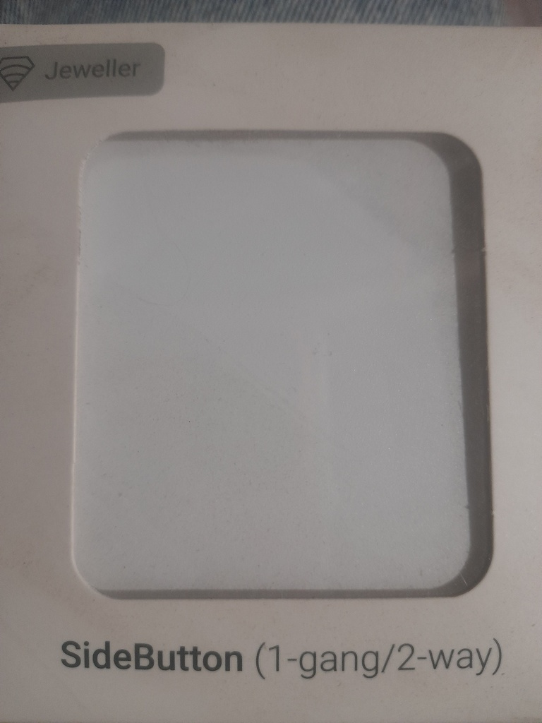 Ajax SideButton (1-gang/2-way) [55] white кнопка